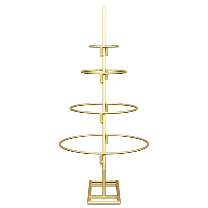 Albero di Natale in metallo con supporto Oro 60 cm 42019151