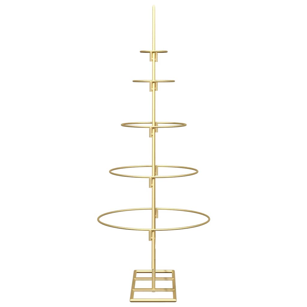 Albero di Natale in metallo con supporto Oro 90 cm 42019152