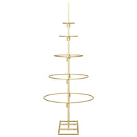 Albero di Natale in metallo con supporto Oro 90 cm 42019152