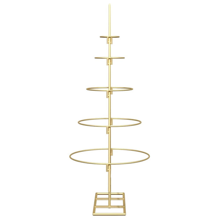 Albero di Natale in metallo con supporto Oro 90 cm 42019152