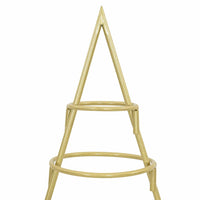 Albero di Natale in metallo con supporto Oro 125 cm 42019153