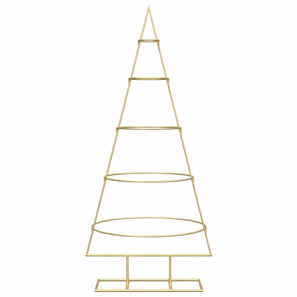 Albero di Natale in metallo con supporto-Decorazioni natalizie Oro 125 cm 449386