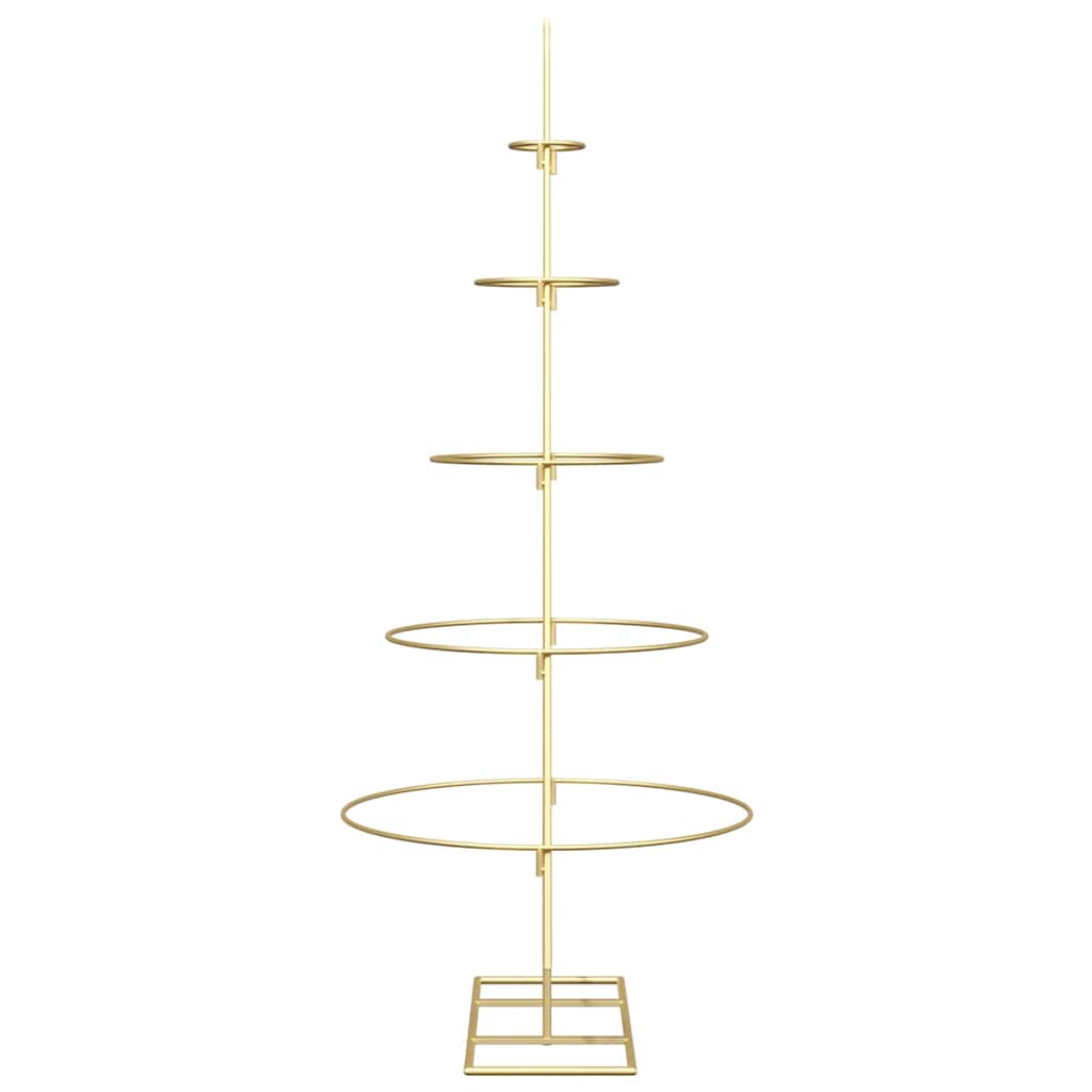 Albero di Natale in metallo con supporto-Decorazioni natalizie Oro 125 cm 449386