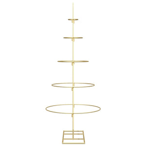 Albero di Natale in metallo con supporto-Decorazioni natalizie Oro 125 cm 449386