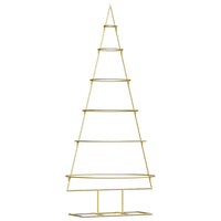 Albero di Natale in metallo con supporto-Decorazioni natalizie Oro 150 cm 269678