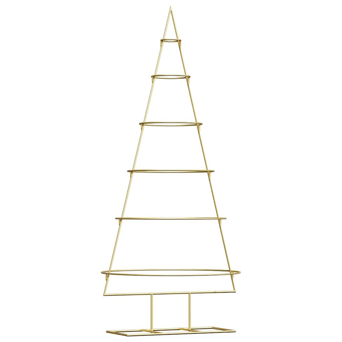 Albero di Natale in metallo con supporto-Decorazioni natalizie Oro 150 cm 269678