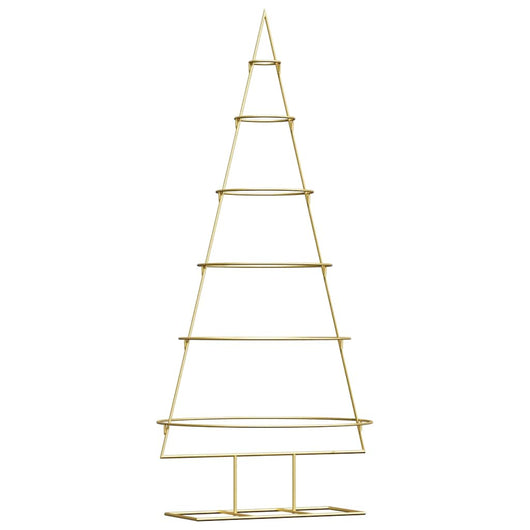 Albero di Natale in metallo con supporto Oro 150 cm 42019154