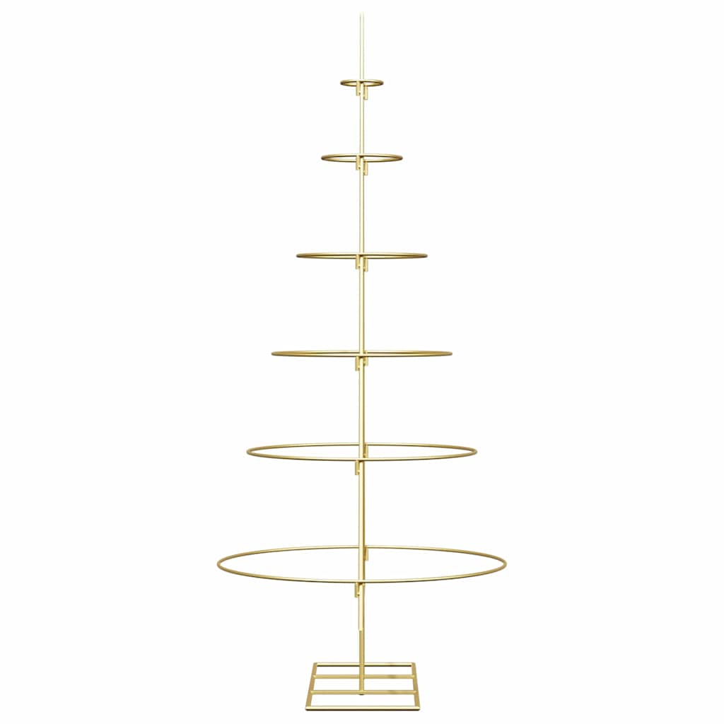 Albero di Natale in metallo con supporto-Decorazioni natalizie Oro 150 cm 269678