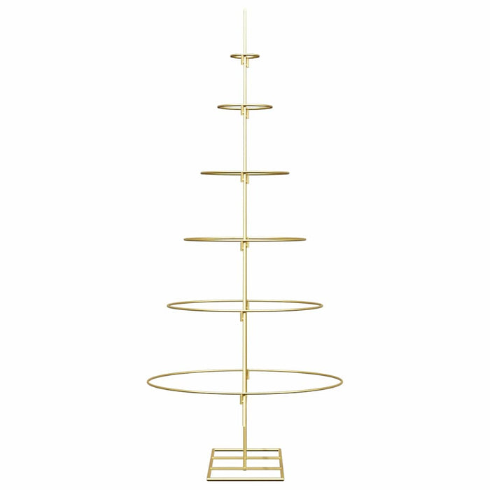 Albero di Natale in metallo con supporto-Decorazioni natalizie Oro 150 cm 269678