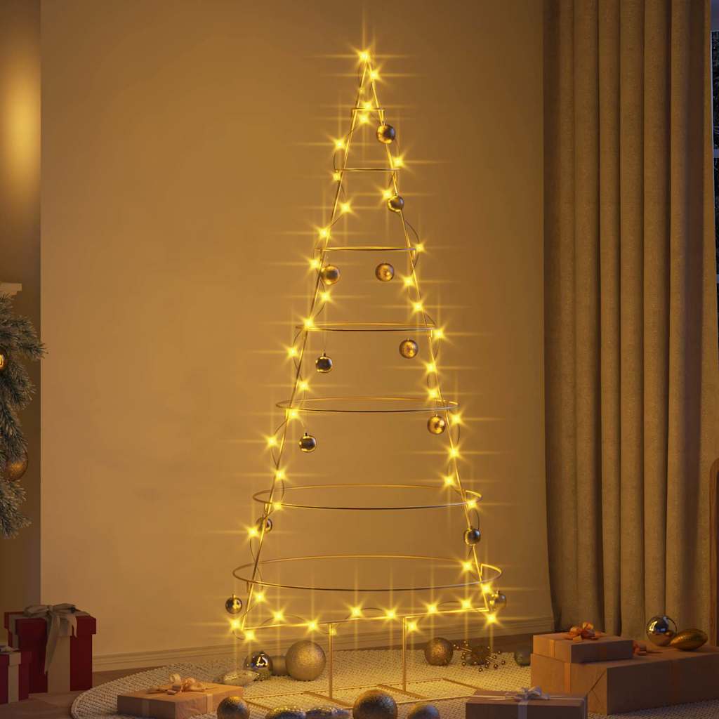 Albero di Natale in metallo con supporto Oro 180 cm 42019155
