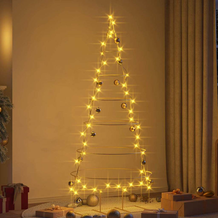 Albero di Natale in metallo con supporto Oro 180 cm 42019155