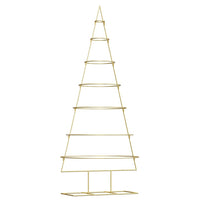 Albero di Natale in metallo con supporto Oro 180 cm 42019155