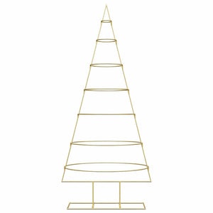 Albero di Natale in metallo con supporto-Decorazioni natalizie Oro 180 cm 627897