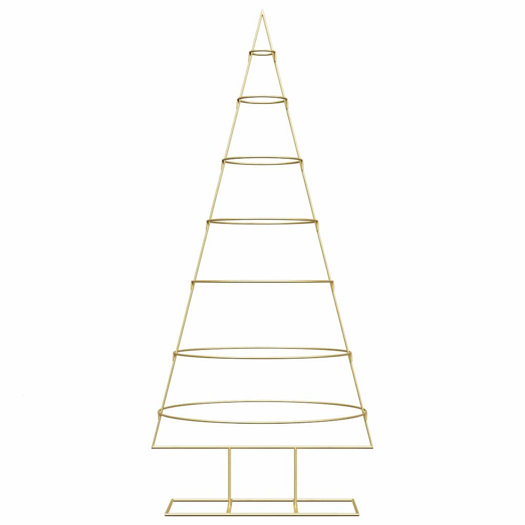 Albero di Natale in metallo con supporto Oro 180 cm 42019155