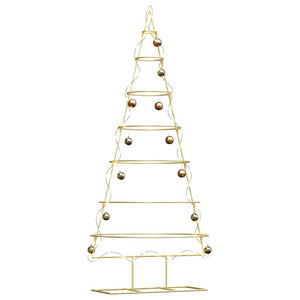 Albero di Natale in metallo con supporto-Decorazioni natalizie Oro 180 cm 627897