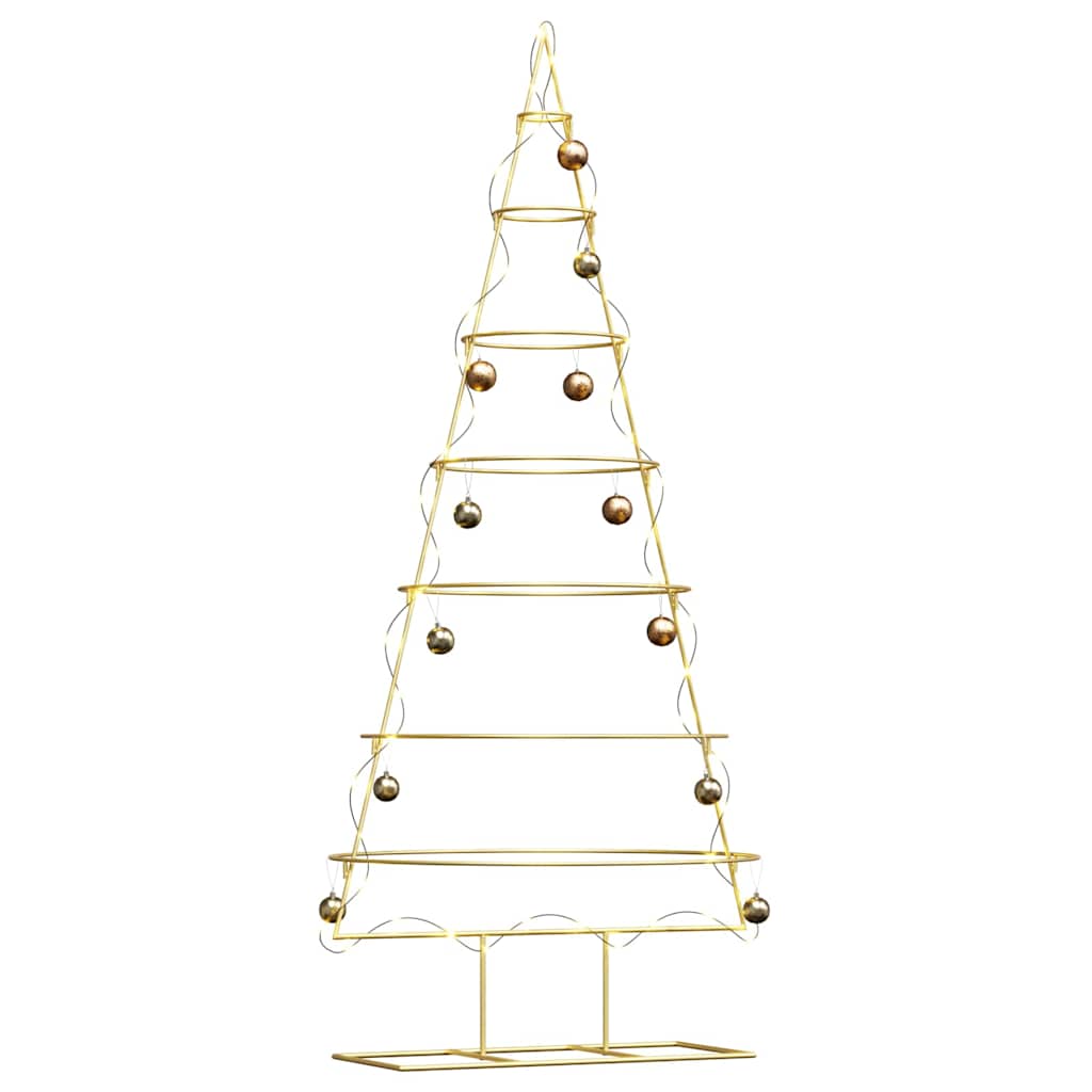 Albero di Natale in metallo con supporto Oro 180 cm 42019155