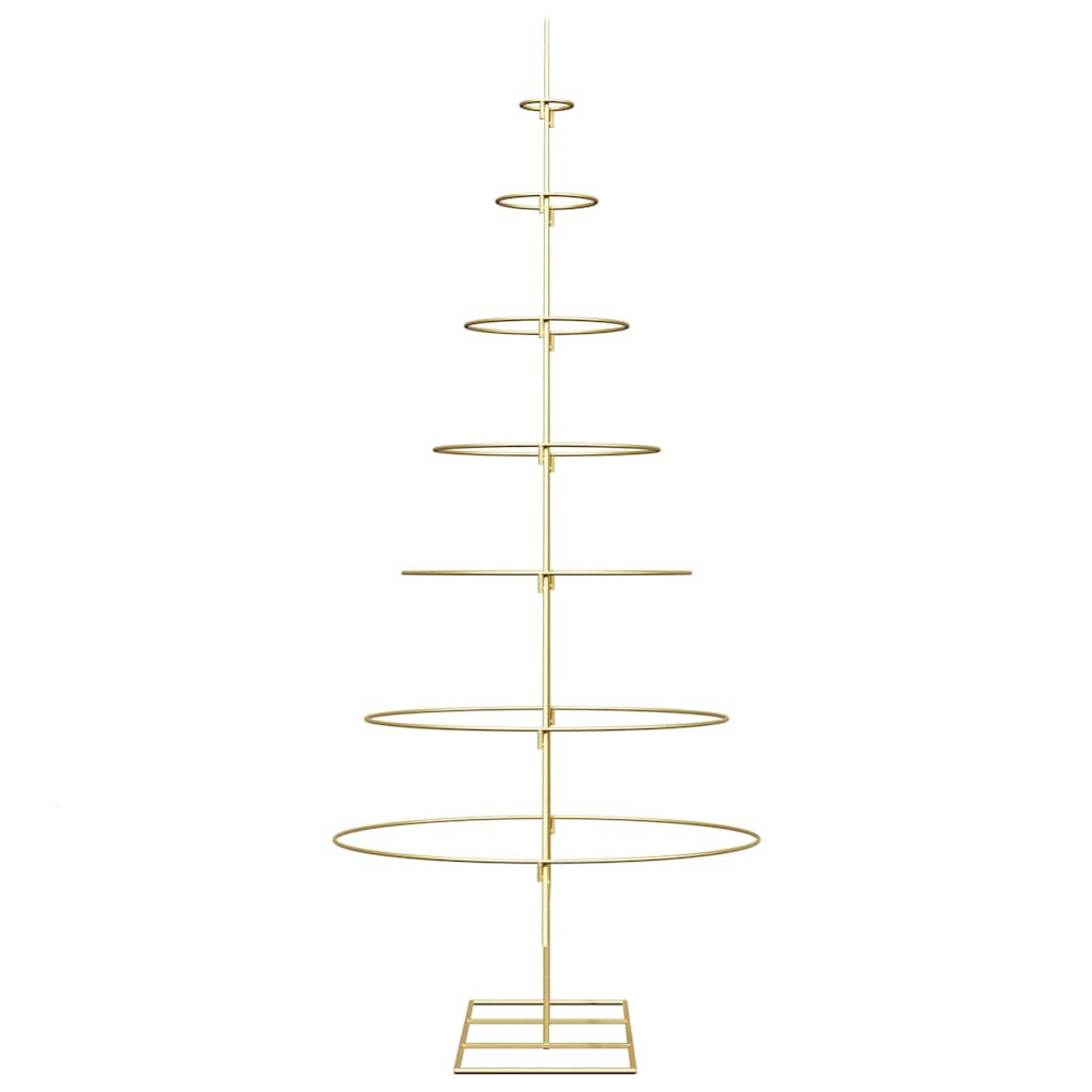 Albero di Natale in metallo con supporto Oro 180 cm 42019155