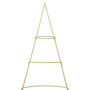 Albero di Natale in metallo con supporto-Decorazioni natalizie Oro 210 cm 636629