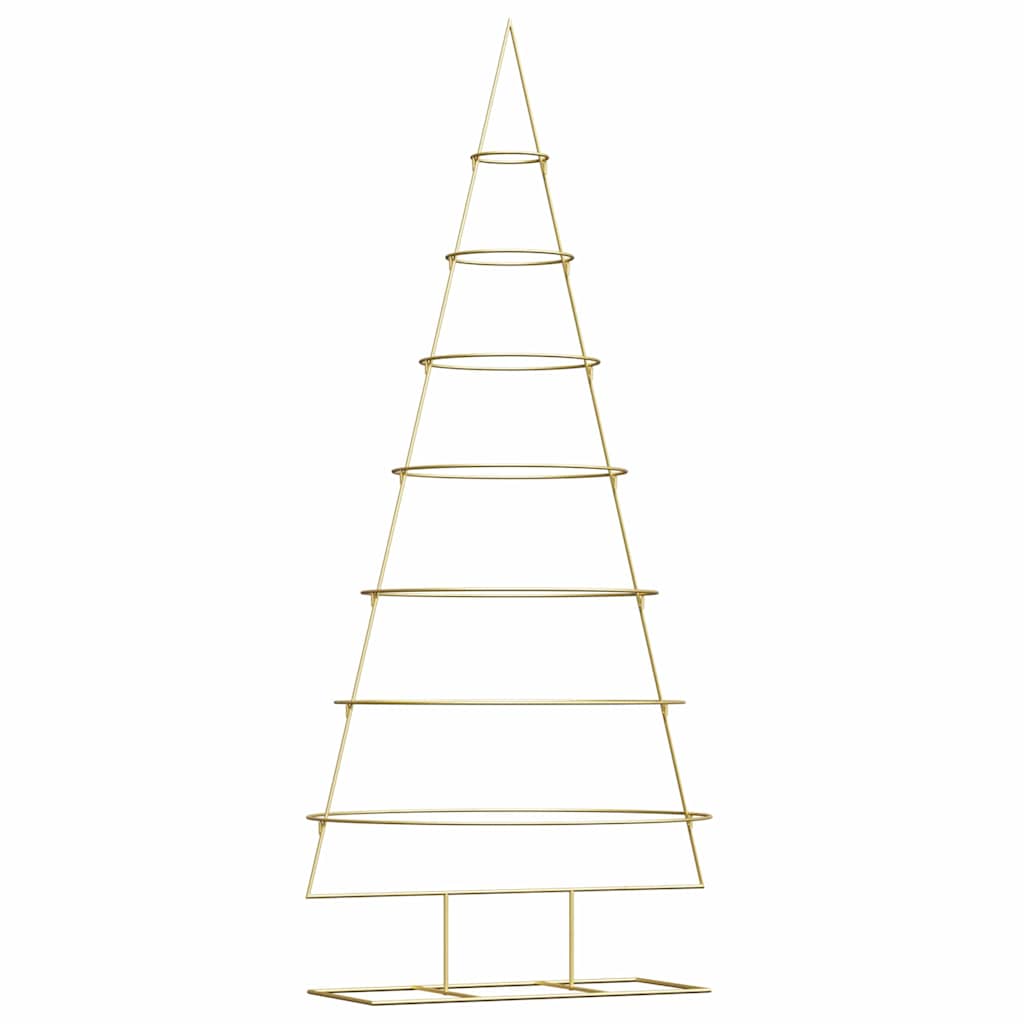 Albero di Natale in metallo con supporto-Decorazioni natalizie Oro 210 cm 636629