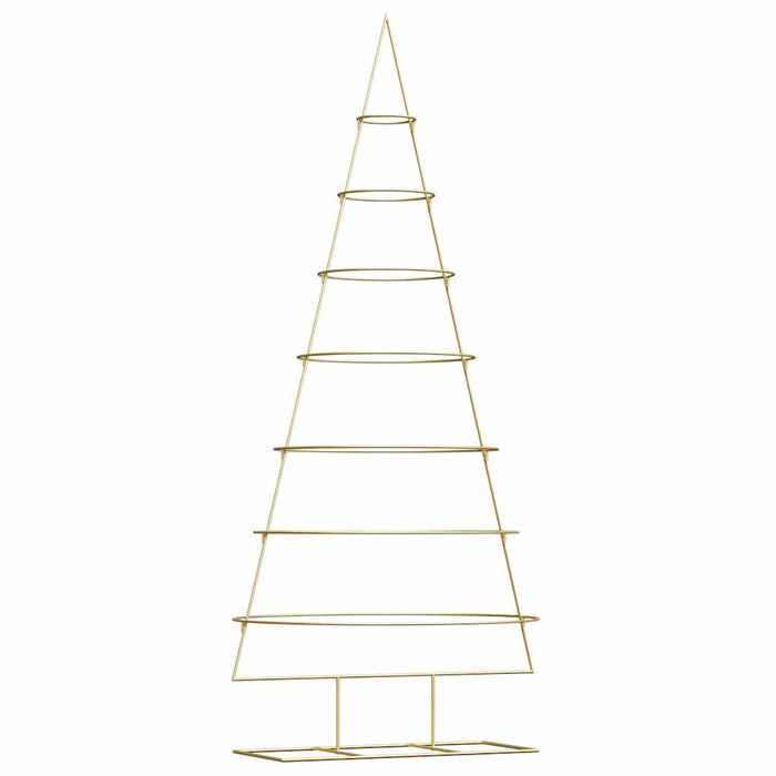 Albero di Natale in metallo con supporto-Decorazioni natalizie Oro 210 cm 636629