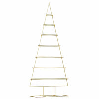 Albero di Natale in metallo con supporto Oro 210 cm 42019156