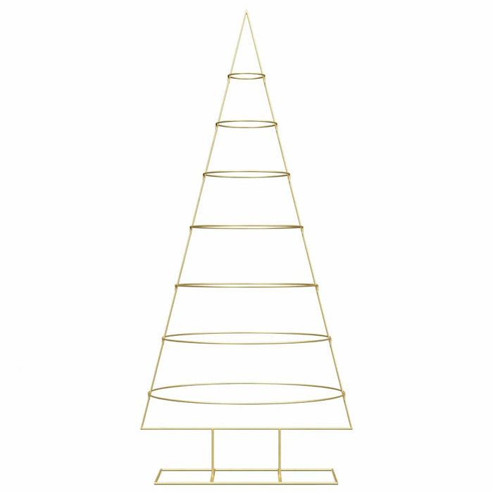 Albero di Natale in metallo con supporto-Decorazioni natalizie Oro 210 cm 636629