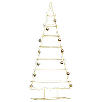 Albero di Natale in metallo con supporto-Decorazioni natalizie Oro 210 cm 636629