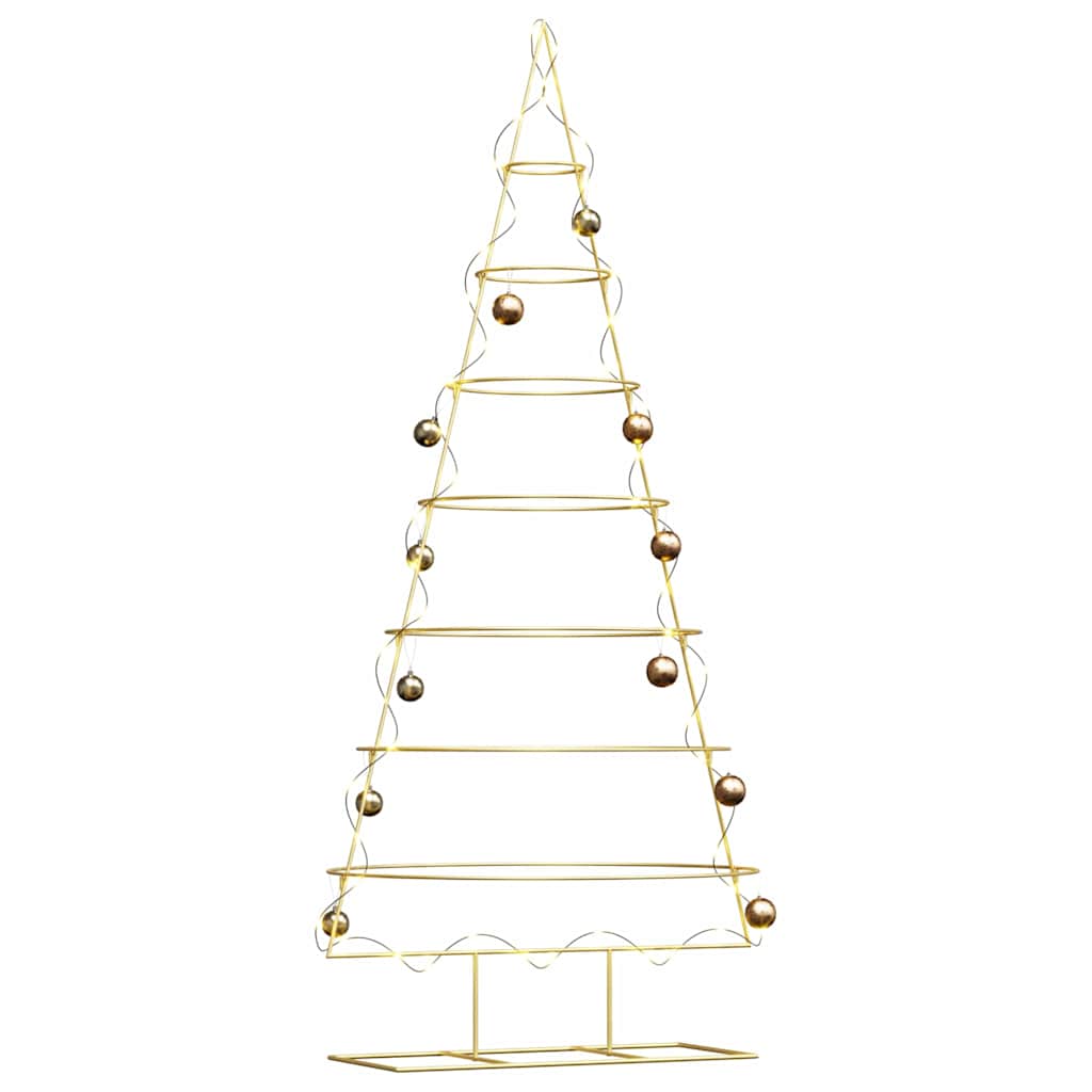 Albero di Natale in metallo con supporto Oro 210 cm 42019156