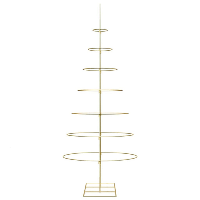 Albero di Natale in metallo con supporto Oro 210 cm 42019156