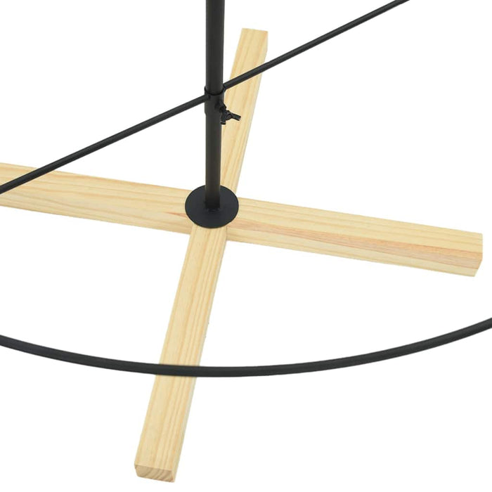 Albero a Cono di Natale con supporto Nero 180 cm Acciaio 42019161