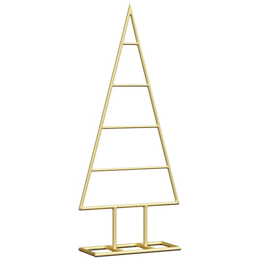 Albero di Natale in metallo con supporto-Decorazioni natalizie Oro 60 cm 368162
