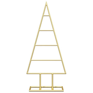 Albero di Natale in metallo con supporto-Decorazioni natalizie Oro 60 cm 368162