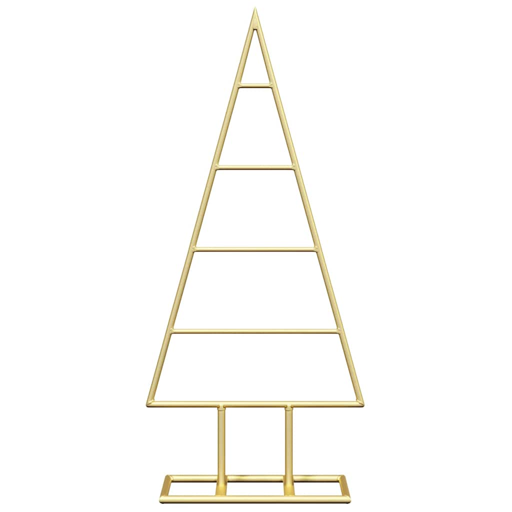 Albero di Natale in metallo con supporto Oro 60 cm 42019163
