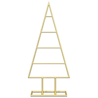 Albero di Natale in metallo con supporto Oro 60 cm 42019163