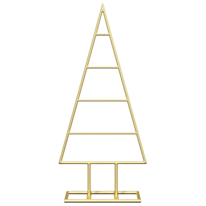 Albero di Natale in metallo con supporto Oro 60 cm 42019163