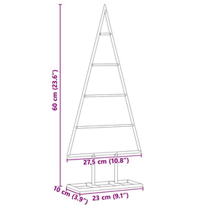 Albero di Natale in metallo con supporto Oro 60 cm 42019163