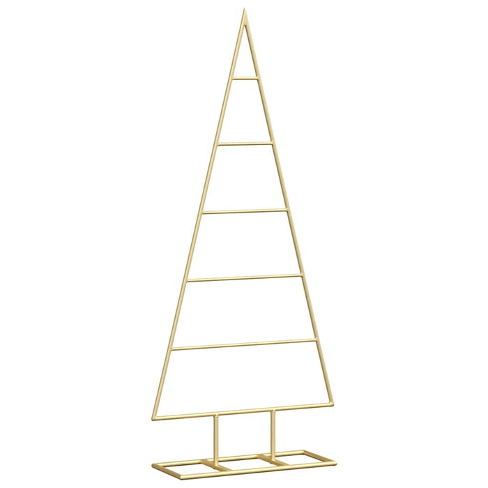Albero di Natale in metallo con supporto Oro 90 cm 42019164