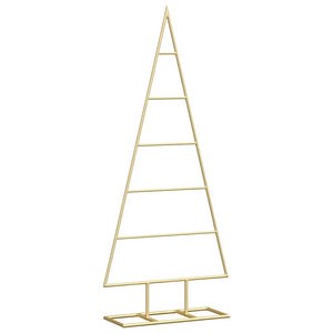 Albero di Natale in metallo con supporto-Decorazioni natalizie Oro 90 cm 546832