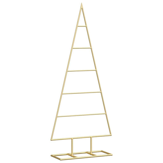 Albero di Natale in metallo con supporto-Decorazioni natalizie Oro 90 cm 546832