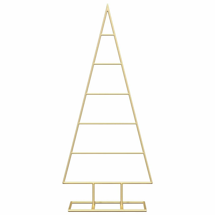 Albero di Natale in metallo con supporto Oro 90 cm 42019164