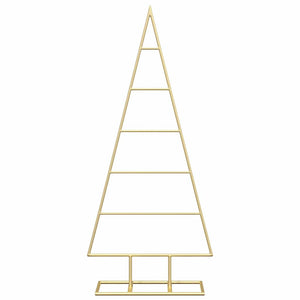 Albero di Natale in metallo con supporto-Decorazioni natalizie Oro 90 cm 546832