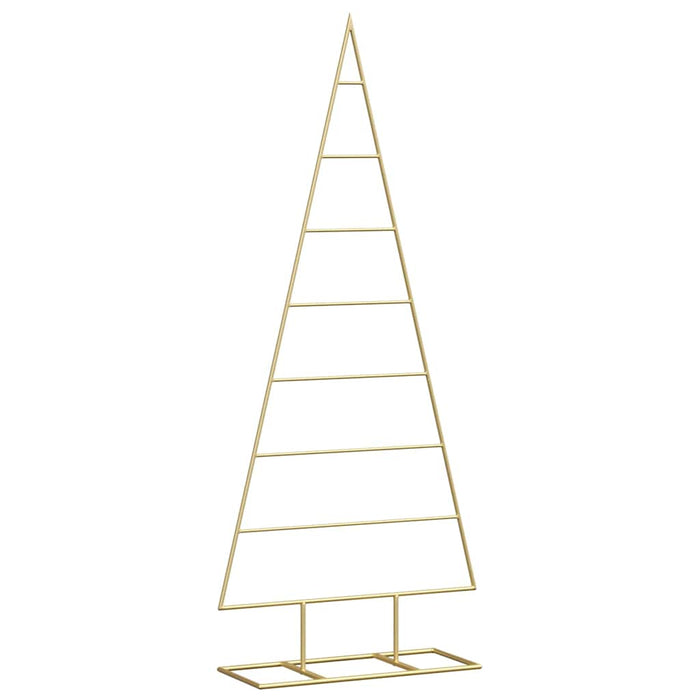 Albero di Natale in metallo con supporto Oro 125 cm 42019165