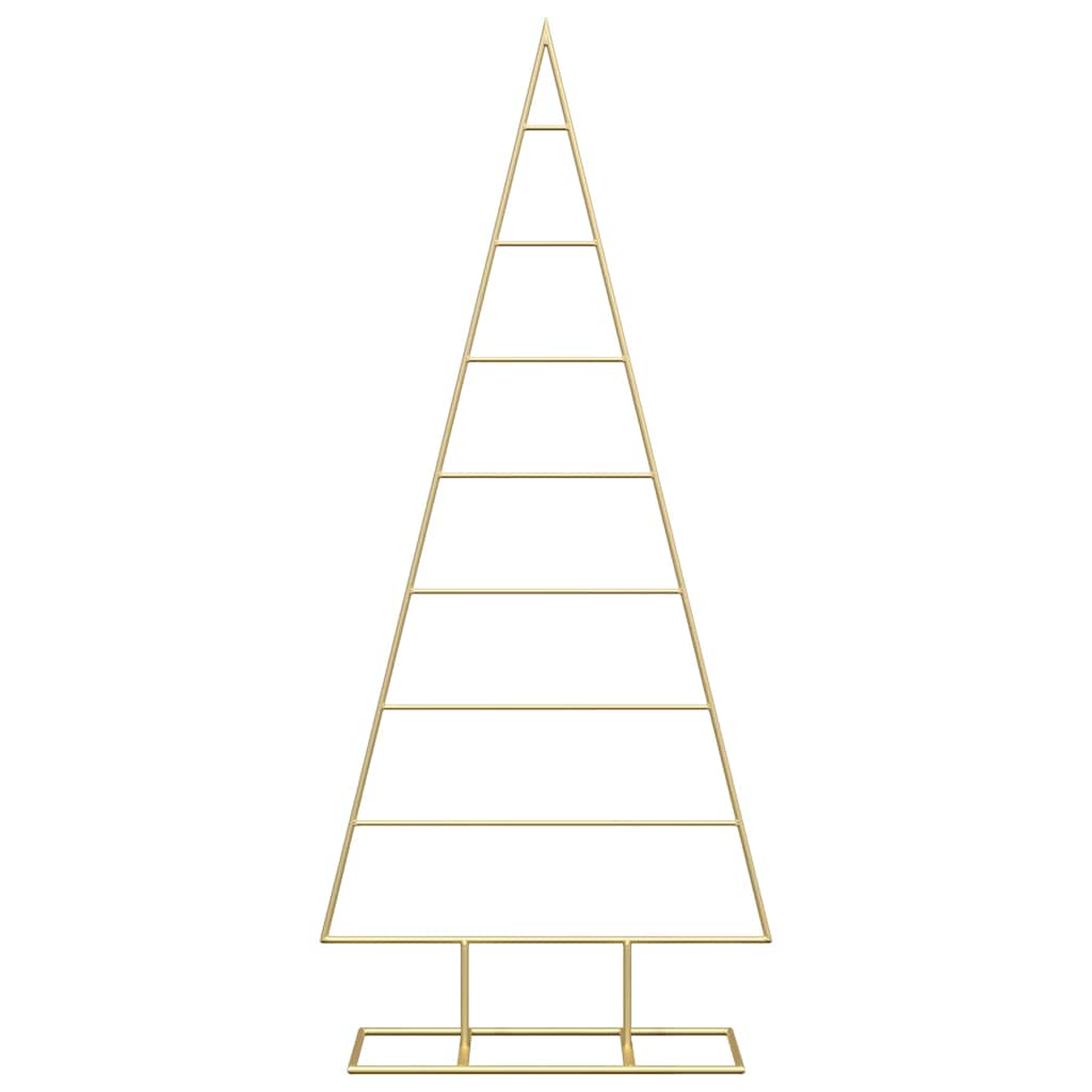 Albero di Natale in metallo con supporto Oro 125 cm 42019165