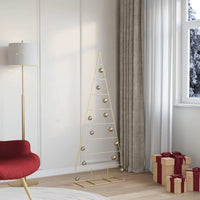 Albero di Natale in metallo con supporto Oro 150 cm 42019166
