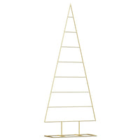 Albero di Natale in metallo con supporto Oro 150 cm 42019166