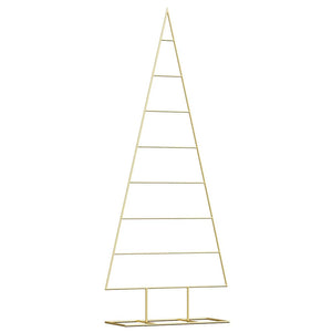 Albero di Natale in metallo con supporto Oro 150 cm 42019166