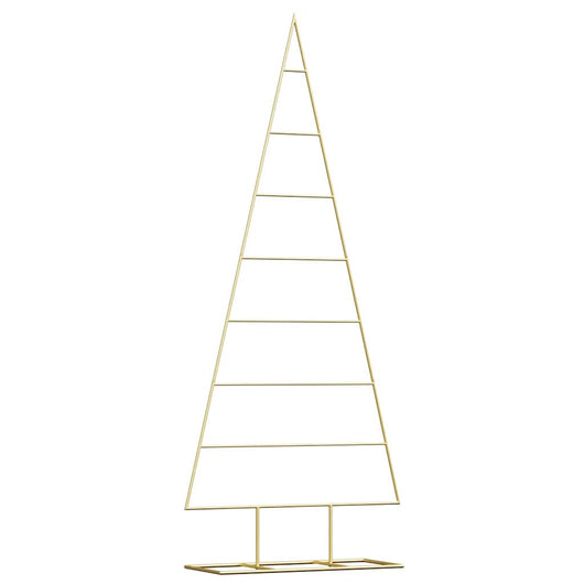 Albero di Natale in metallo con supporto Oro 150 cm 42019166