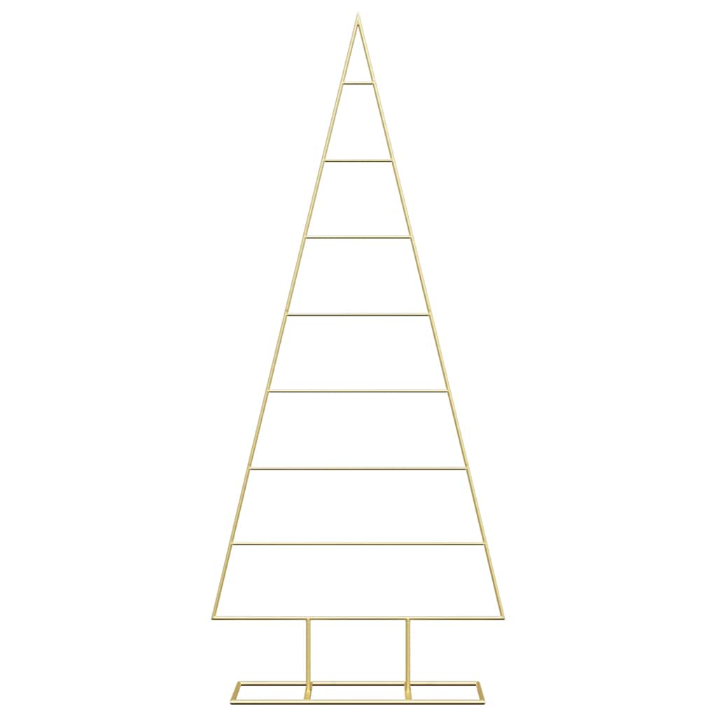 Albero di Natale in metallo con supporto Oro 150 cm 42019166