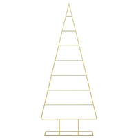 Albero di Natale in metallo con supporto Oro 150 cm 42019166