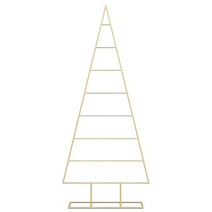 Albero di Natale in metallo con supporto Oro 150 cm 42019166